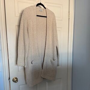 Cozy Cream Open-Front Sweater